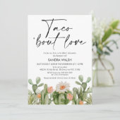 Drijvende Cactus Taco's over het Vrijgezellenfeest Kaart (Staand voorkant)