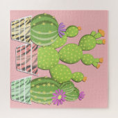 Drijvende cactussen. legpuzzel (Horizontaal)