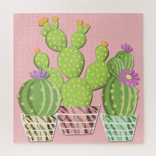 Drijvende cactussen. legpuzzel