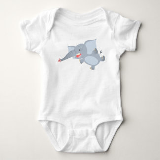 Drijvende Cartoon Elephant Baby Apparel Romper