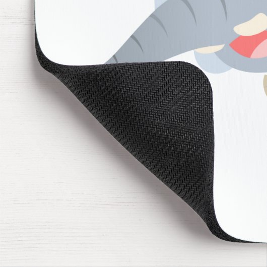 Drijvende Cartoon Elephant Mousepad Muismat (Hoek)