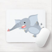 Drijvende Cartoon Elephant Mousepad Muismat (Met muis)