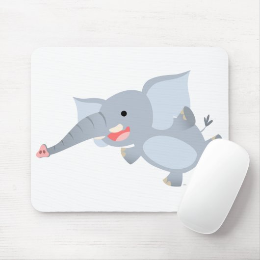 Drijvende Cartoon Elephant Mousepad Muismat (Met muis)