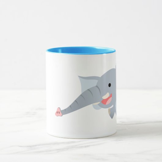 Drijvende Cartoon Mok olifant (Midden)