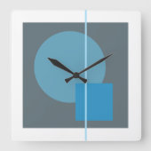 Drijvende Cirkel 4 Vierkante Klok (Voorkant)