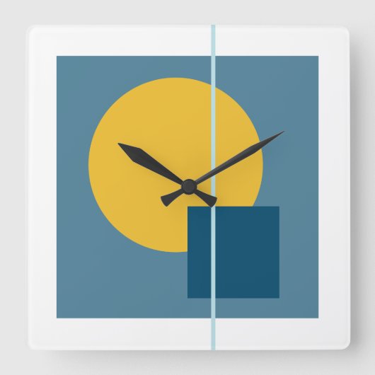 Drijvende Cirkel 4 Wandklok (Voorkant)