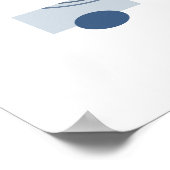 Drijvende Cirkel 5 Abstracte Kunst Poster (Hoek)