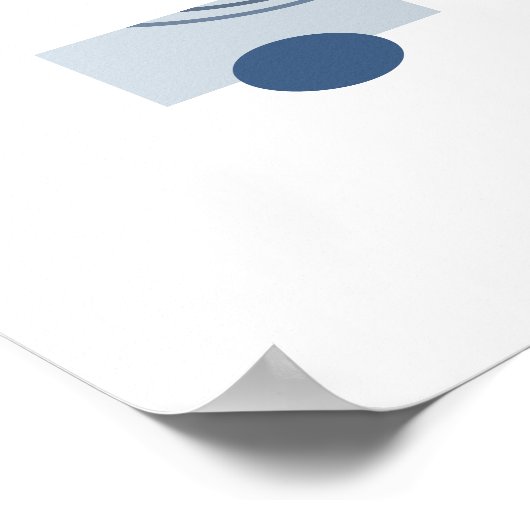 Drijvende Cirkel 5 Abstracte Kunst Poster (Hoek)