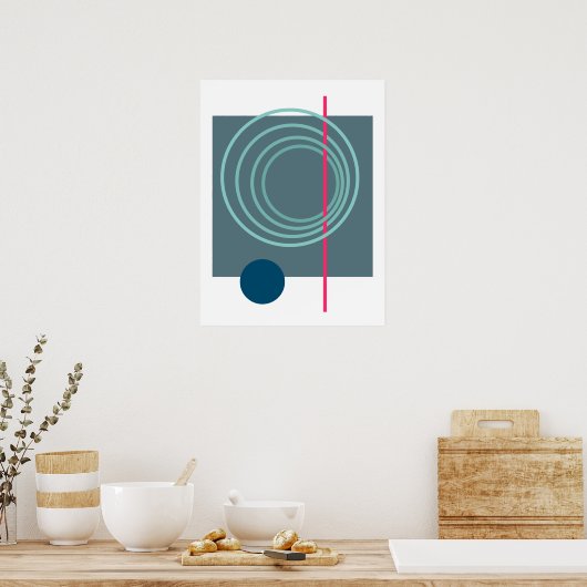 Drijvende Cirkel 5 Poster (Keuken)