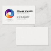 Drijvende cirkelbaan Logo Visitekaartje (Voorkant / Achterkant)