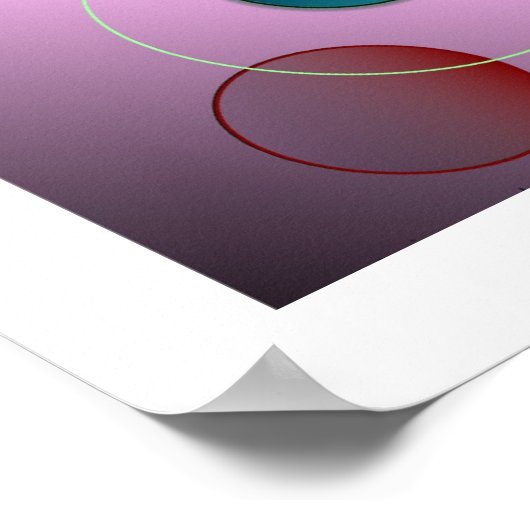 Drijvende cirkels poster (Hoek)