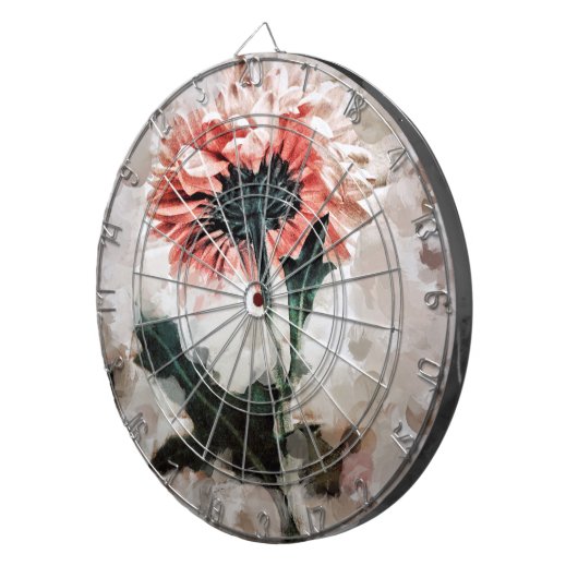Drijvende Dahlia Dreamy Dart Board Dartbord (Voorkant Rechts)