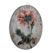 Drijvende Dahlia Dreamy Dart Board Dartbord (Voorkant Links)