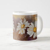 Drijvende Daisy-Waterverf Grote Koffiekop (Voorkant rechts)
