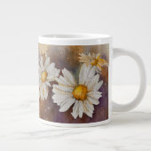 Drijvende Daisy-Waterverf Grote Koffiekop (Rechts)