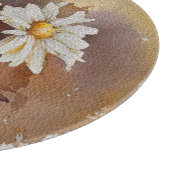 Drijvende Daisy-Waterverf Snijplank (Hoek)