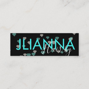 Drijvende diamanten Makeup Salon Nails Eyelashes Mini Visitekaartje