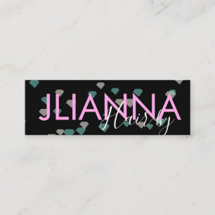 Drijvende Diamond Makeup Salon Nails Eyelashes Mini Visitekaartje