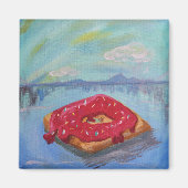 Drijvende Donut Magneet (Voorkant)