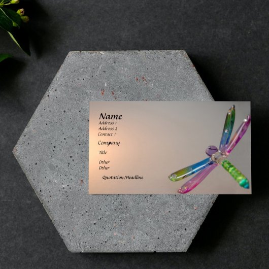 Drijvende dragonfly-Visitekaartje Visitekaartje