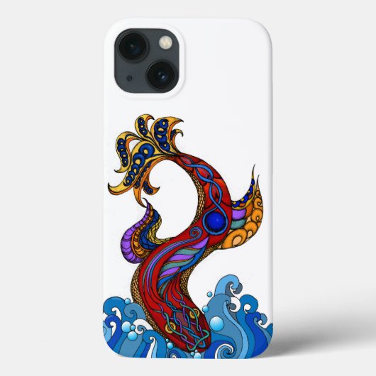 Drijvende drakenvis iPhone case (Achterkant)