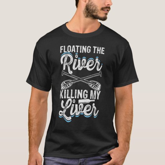 Drijvende Drink die de rivier drijft die mijn leve T-shirt (Voorkant)
