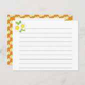 Drijvende dubbelzijdige ontvangstkaart briefkaart (Voorkant / Achterkant)