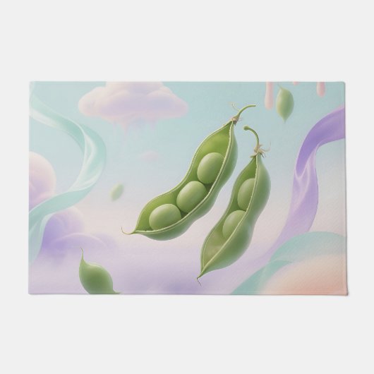 Drijvende Erwtenschillen Droomachtig Deurmat (Voorkant)