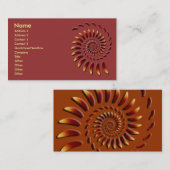 Drijvende fractale Abstracte kunst Visitekaartje (Voorkant / Achterkant)