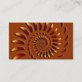 Drijvende fractale Abstracte kunst Visitekaartje (Achterkant)