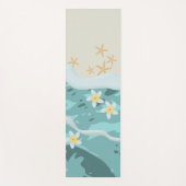 Drijvende Frangipanis op Beach Wave Meet Starfishe Yogamat (Voorkant)