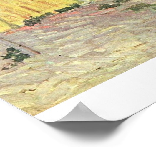 Drijvende fruittuin van Vincent van Gogh Poster (Hoek)