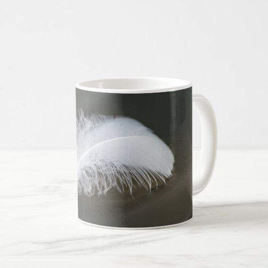 Drijvende ganzenveren Koffie Mok (Voorkant rechts)