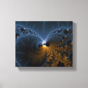 Drijvende gelei - fractale kunst canvas afdruk