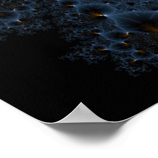 Drijvende gelei - fractale kunst poster (Hoek)