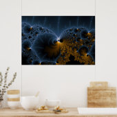 Drijvende gelei - fractale kunst poster (Keuken)