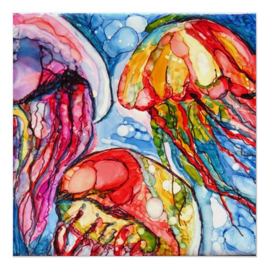 Drijvende gelei poster (Voorkant)