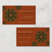 Drijvende geometrische sterren Visitekaartjes (Voorkant / Achterkant)