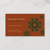 Drijvende geometrische sterren Visitekaartjes (Achterkant)