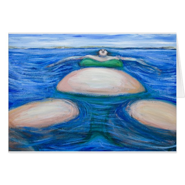 Drijvende Giant Fat Woman in haar favoriete Green  (Voorkant Horizontaal)