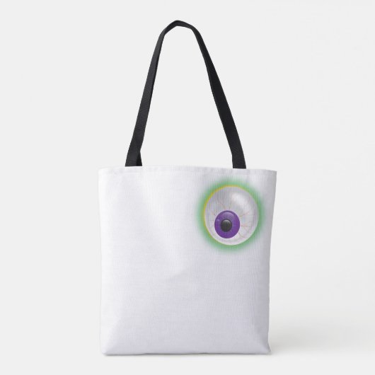 Drijvende glanzende Eyeball Eye Halloween Bag Tote Bag (Achterkant)