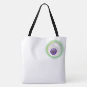 Drijvende glanzende Eyeball Eye Halloween Bag Tote Bag (Achterkant)