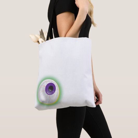 Drijvende glanzende Eyeball Eye Halloween Bag Tote Bag (Dichtbij)