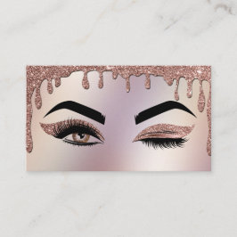 Drijvende Gold Makeup kunstenaar Wink Eye Lashes Visitekaartje