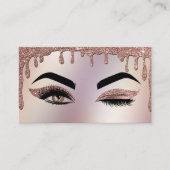Drijvende Gold Makeup kunstenaar Wink Eye Lashes Visitekaartje (Voorkant)