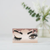Drijvende Gold Makeup kunstenaar Wink Eye Lashes Visitekaartje (Staand voorkant)