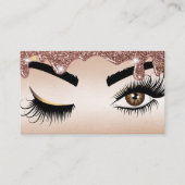 Drijvende Gold Makeup kunstenaar Wink Eye Lashes Visitekaartje (Voorkant)