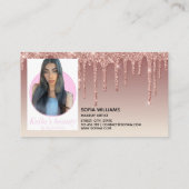 Drijvende Gold Makeup kunstenaar Wink Eye Lashes Visitekaartje (Achterkant)