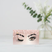 Drijvende Gold Makeup kunstenaar Wink Eye Lashes Visitekaartje (Staand voorkant)