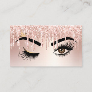 Drijvende Gold Makeup kunstenaar Wink Eye Lashes Visitekaartje